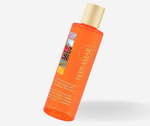 Aceite Protector del Sol y Color para el Cabello con Extractos Oleosos de Argán y Camelina
