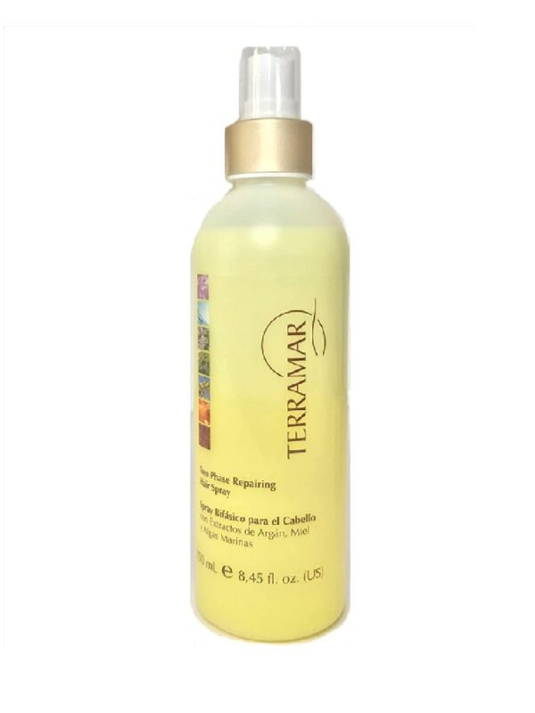 Spray Bifásico para el Cabello con Extractos de Argán, Miel y Algas Marinas
